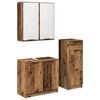 vidaXL Badev&aelig;relsesm&oslash;bel s&aelig;t 3 stk. Gammelt tr&aelig; 64,5 x 33,5 x 59 cm
