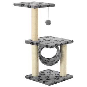 vidaXL kradsetr&aelig; til katte med sisal-kradsestolper 65 cm gr&aring; potespor