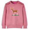 vidaXL Sweatshirt til b&oslash;rn str. 92 pink