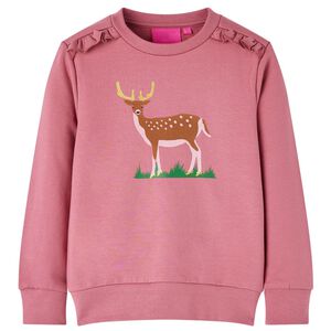 vidaXL Sweatshirt til b&oslash;rn str. 92 pink
