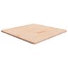 vidaXL firkantet bordplade 80x80x2,5 cm ubehandlet massivt egetr&aelig;