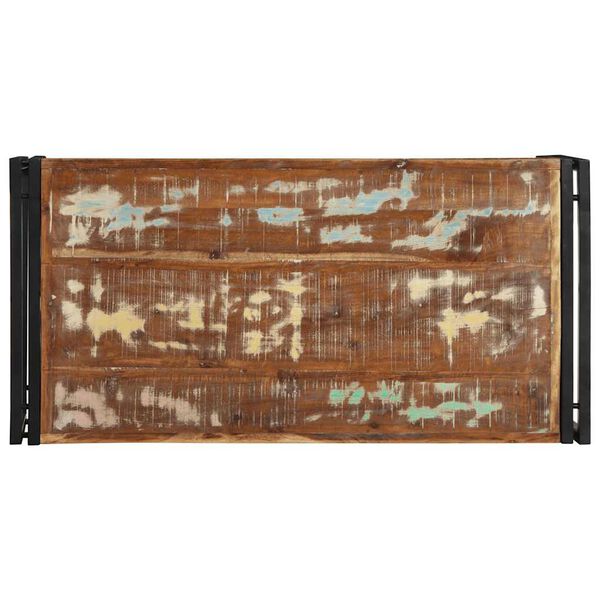 vidaXL sofabord 100x50x35 cm massivt genbrugstr&aelig; flerfarvet