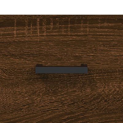 vidaXL sengebord 40x35x47,5 cm konstrueret træ brunt egetræ