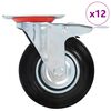 vidaXL drejehjul 12 stk. 125 mm
