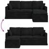 vidaXL Sofa Sort Samlede dimensioner: 198 x 134 x 80 cm (B x D x H)