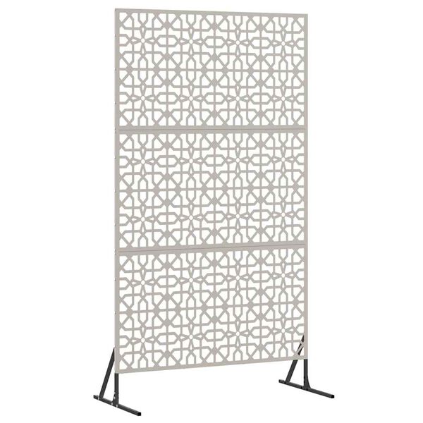 vidaXL Privatlivssk&aelig;rm Gr&aring; 100 x 50 x 180 cm Cortenst&aring;l