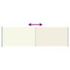 vidaXL sammenrullelig sidemarkise til terrassen 180x600 cm cremefarvet