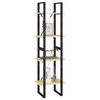 vidaXL bogreol 40x30x140 cm 4 hylder massivt fyrretræ