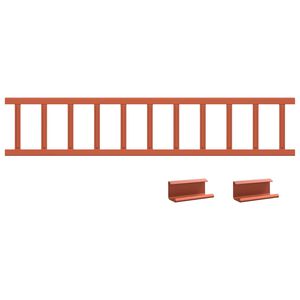 vidaXL Tag snefang R&oslash;d 100 x 2,5 x 20 cm St&aring;l