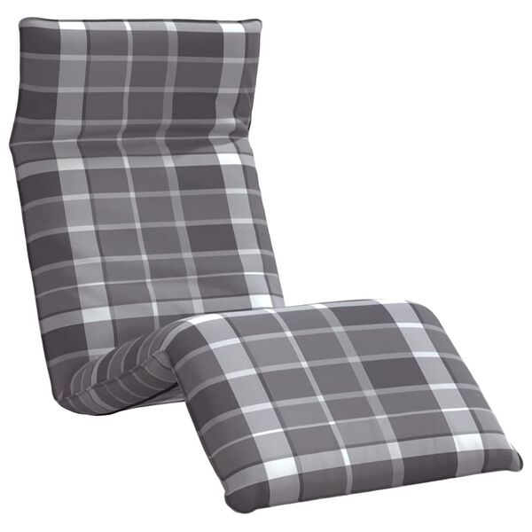 vidaXL foldbar liggestol 175x54x8,5 cm oxfordstof gr&aring;ternet