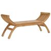 vidaXL Haveb&aelig;nk 2 -Seater 126 cm Massiv Teaktr&aelig; Naturfarvet