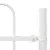 vidaXL Havehegn 7 pcs Hvid 11,9 x 0,6 m Pulverlakeret st&aring;l