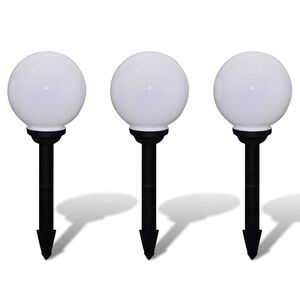 vidaXL udend&oslash;rslamper 3 stk. LED 20 cm med jordspyd