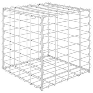 vidaXL gabion-plantekasse 40x40x40 cm kubeformet st&aring;l