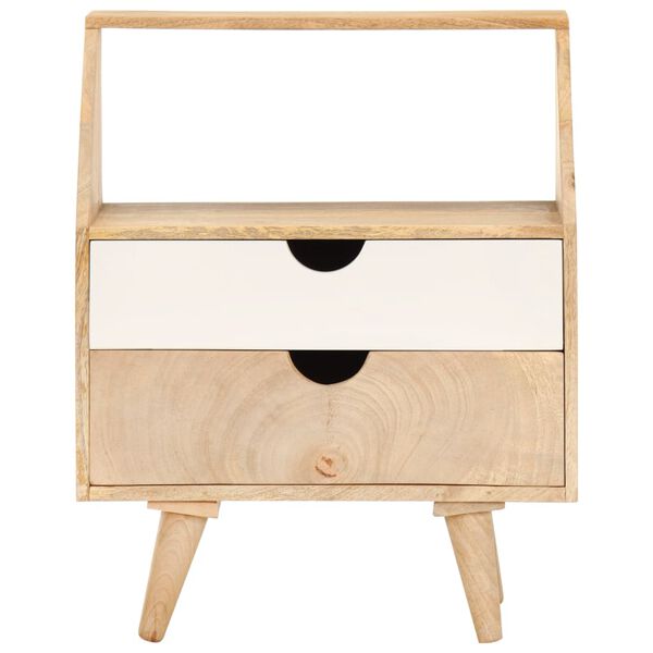 vidaXL sengebord 40x30x50 cm massivt mangotr&aelig;