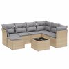 vidaXL havesofas&aelig;t 8 dele med hynder polyrattan beige