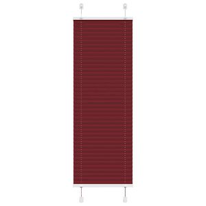 vidaXL Pliss&eacute;gardin Bordeauxr&oslash;d 45x100 cm Stofbredde 44,4 cm Polyester