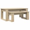 vidaXL Kaffebord S&aelig;t 2 stk. Sonoma eg 100 x 50 x 42 cm Konstrueret tr&aelig;