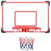 vidaXL v&aelig;gmonteret basketballkurv med plade 5 dele