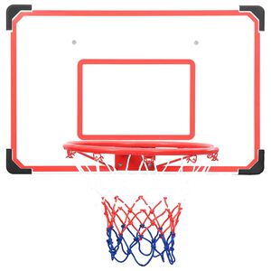 vidaXL v&aelig;gmonteret basketballkurv med plade 5 dele