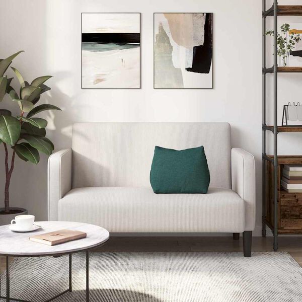 vidaXL Rygpude Mørkegrøn 45 x 20 x 35 cm Stof