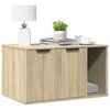 vidaXL toiletskjuler kattebakke 80x50x45 cm konstrueret tr&aelig; sonoma-eg