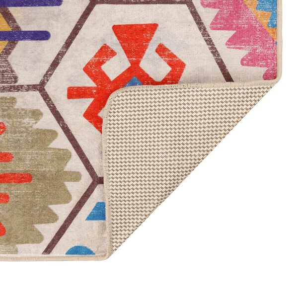 vidaXL gulvt&aelig;ppe 190x300 cm vaskbart flerfarvet