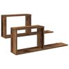 vidaXL Sv&aelig;vehylder 2 stk. Gammelt tr&aelig; 80 x 15 x 30 cm Konstrueret tr&aelig;