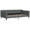 vidaXL daybed 100x190 cm stof m&oslash;rkegr&aring;