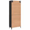 vidaXL Highboard 2 pcs Sort eg Konstrueret tr&aelig;