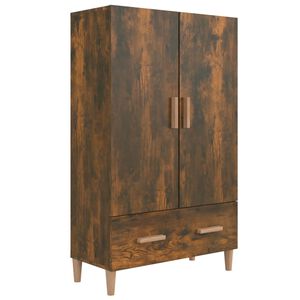 vidaXL skab 70x31x115 cm konstrueret tr&aelig; r&oslash;get egetr&aelig;sfarve
