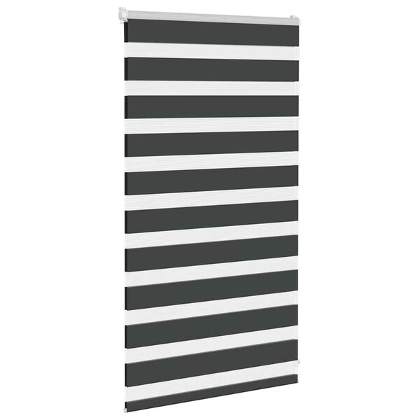 vidaXL zebragardin sort 85x100 cm stofbredde 80,9 cm polyester