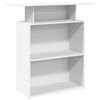 vidaXL receptionsdisk hvid 100x40x104 cm konstrueret tr&aelig;