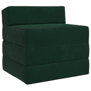 vidaXL Samlebar Sofa Seng M&oslash;rkegr&oslash;n 70 x 60 x 63 cm Fl&oslash;jl