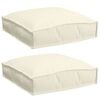 vidaXL Pude 2 pcs Creme 40 x 40 x 8 cm Oxford stof