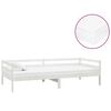 vidaXL daybed med madras 90x200 cm massivt fyrretr&aelig; hvid