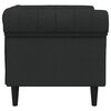 vidaXL Chesterfield-sofastol stof sort