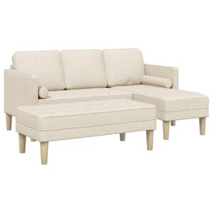 vidaXL Sofa S&aelig;t 2 stk. Linned Polyester