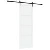 vidaXL Skyded&oslash;r ORKDAL Hvid 83 x 232 cm Massivt fyrretr&aelig;