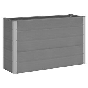 vidaXL forh&oslash;jet plantekasse 150x50x91 cm gr&aring; WPC