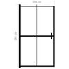vidaXL foldbar brusekabine 100x140 cm sikkerhedsglas sort