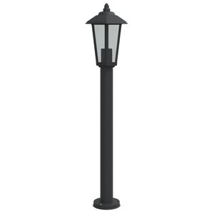 vidaXL udendørs standerlampe 80 cm rustfrit stål sort