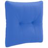 vidaXL Rygpude PUTTEN 100% polyester Kongelig bl&aring; 40 x 40 x 10 cm