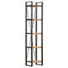 vidaXL bogreol med 5 hylder 40x30x180 cm massivt akacietræ