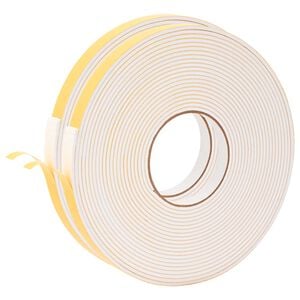 vidaXL Selvkl&aelig;bende skum tape 2 pcs Hvid 10 mm x 10 m CR Skum