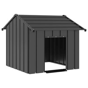 vidaXL hundehus med tag 85x107x81 cm galvaniseret st&aring;l
