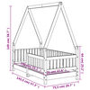 vidaXL sengeramme til juniorseng 70x140 cm massivt fyrretræ hvid