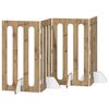 vidaXL Foldbar hundeg&aring;rd 4 pcs Artisan Eg 201 x 38 x 90 cm