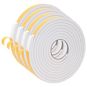 vidaXL Selvkl&aelig;bende skum tape 4 stk. Hvid 20mm x 5m CR Skum