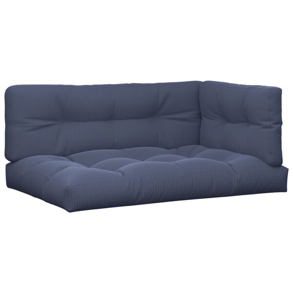 vidaXL pallehynder 3 stk. stof marinebl&aring;